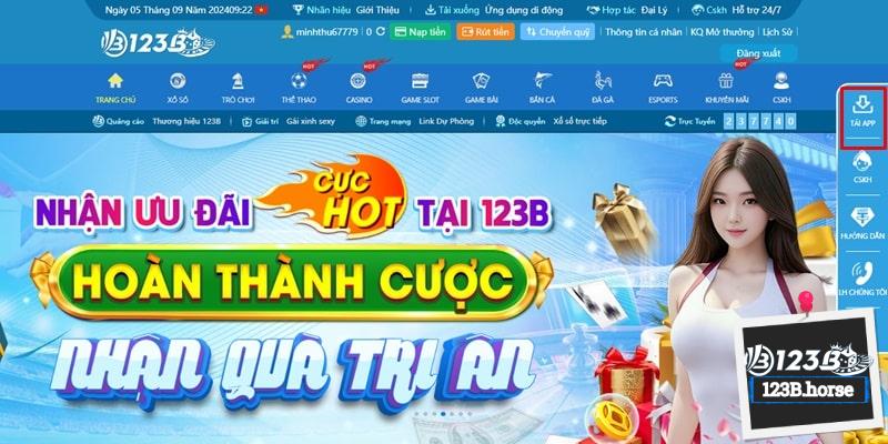 Thao tác tải app 123B đem lại nhiều lợi ích